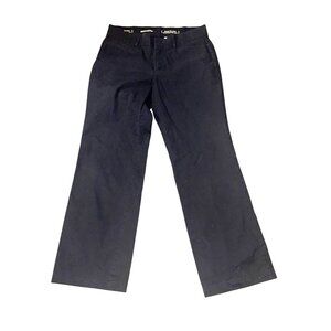 Dockers Womens Wide-Leg Black Pants Size 12 M Cotton